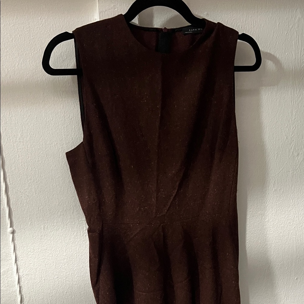 Zara Brown/Rust Midi Dress Size M